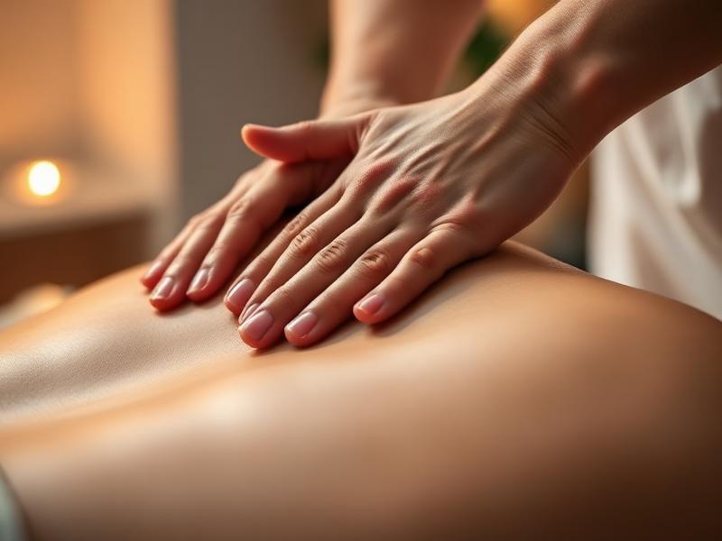 Руки масажиста виконують масаж спини